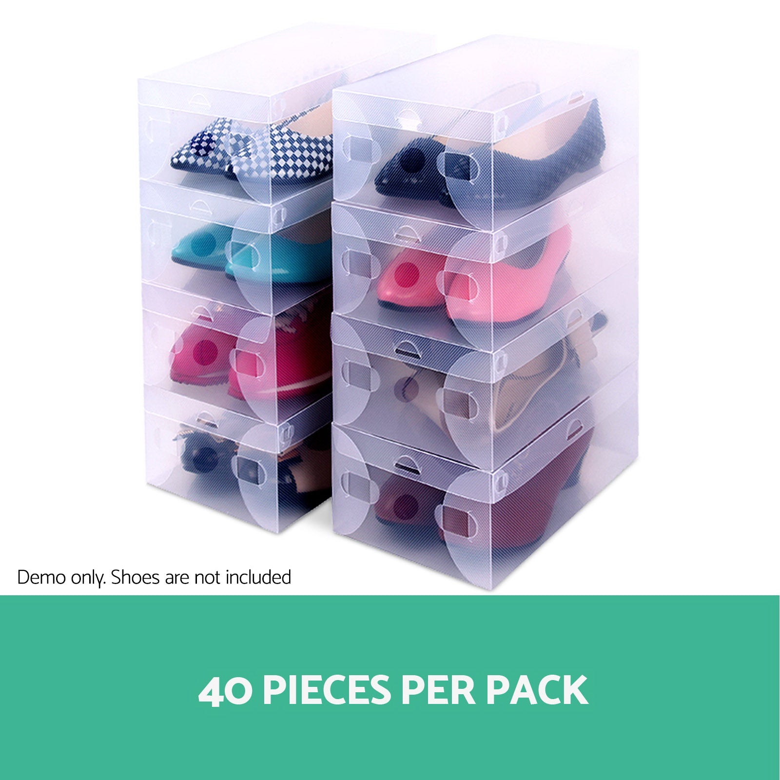 Transparent collapsible hot sale shoe box