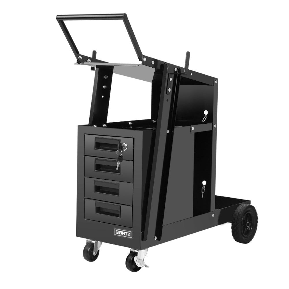 4 Drawer Welding Trolley - Black Online in Australia – Factory Buys