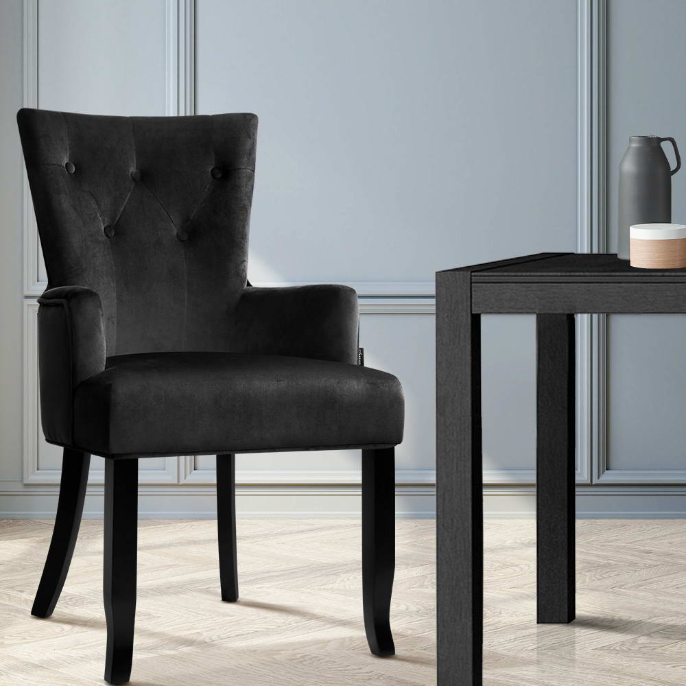 Retro black dining online chairs