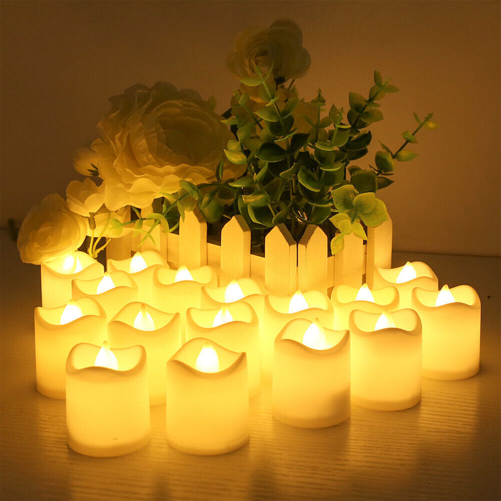 24-Pieces Flameless LED Tea Light Tealight Candle Wedding Decoration