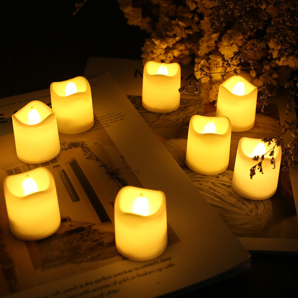 48-Pieces Flameless LED Tea Light Tealight Candle Wedding Decoration