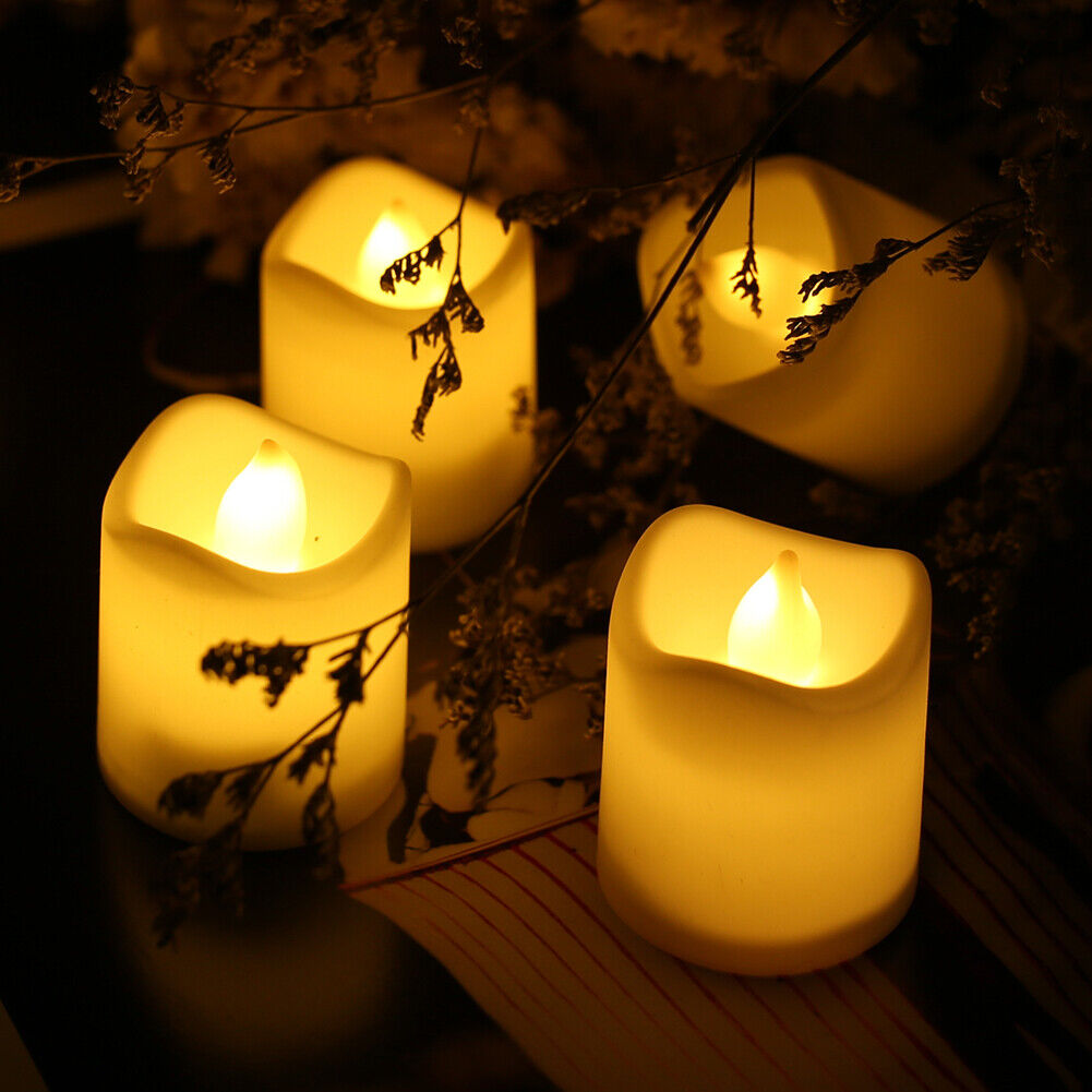 48-Pieces Flameless LED Tea Light Tealight Candle Wedding Decoration