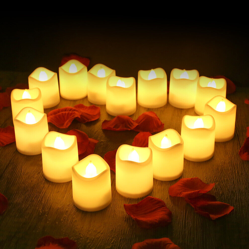 48-Pieces Flameless LED Tea Light Tealight Candle Wedding Decoration