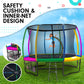 Ciprian 8FT Kids Trampoline Fitness Exercise Gymnastics with Safety Enclosure - Rainbow