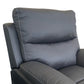 Melty Finest Fabric Electric Recliner Feature Multi Positions Ultra Cushioned USB Outlets - Charcoal