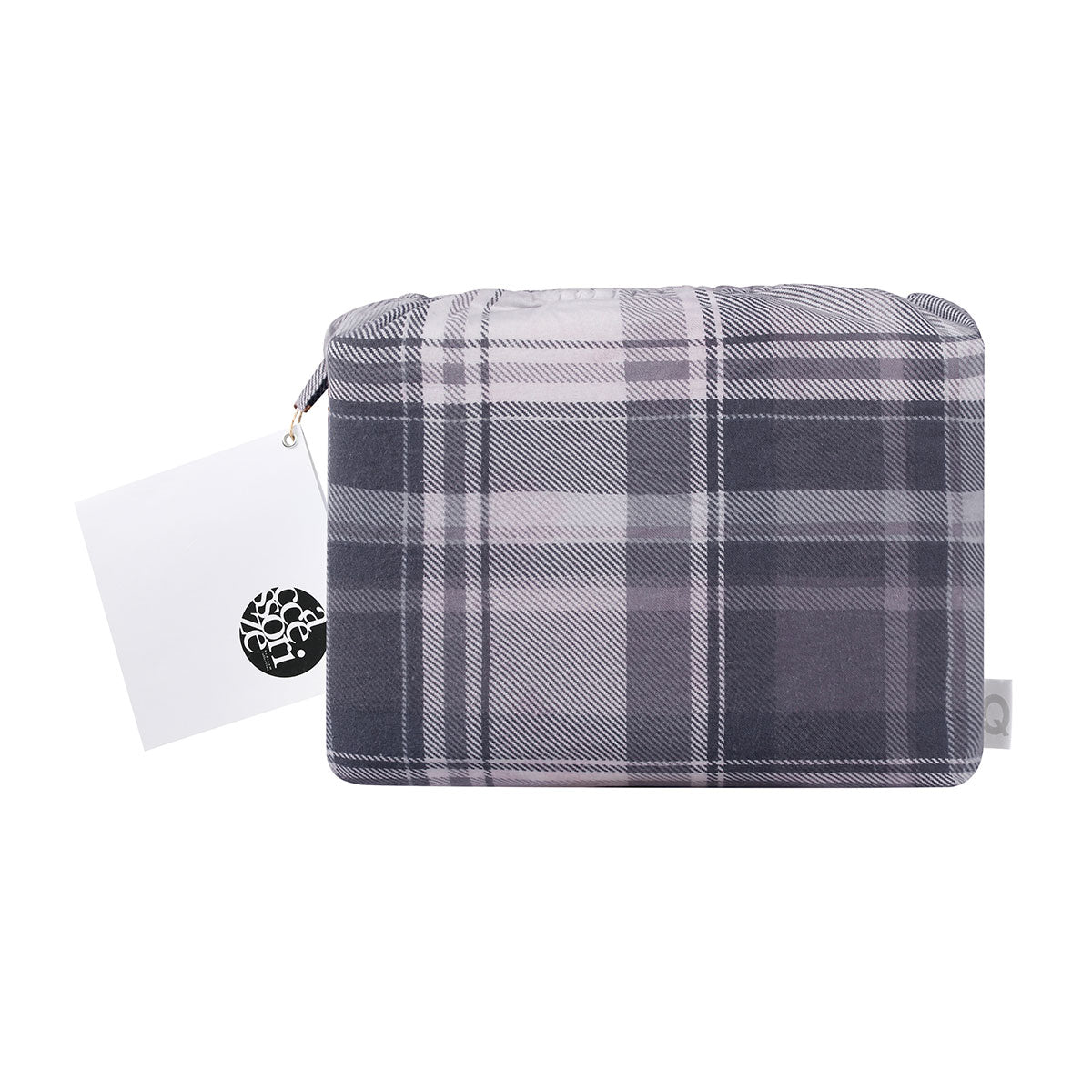 Single Accessorize Cotton Flannelette Sheet Set Plaid