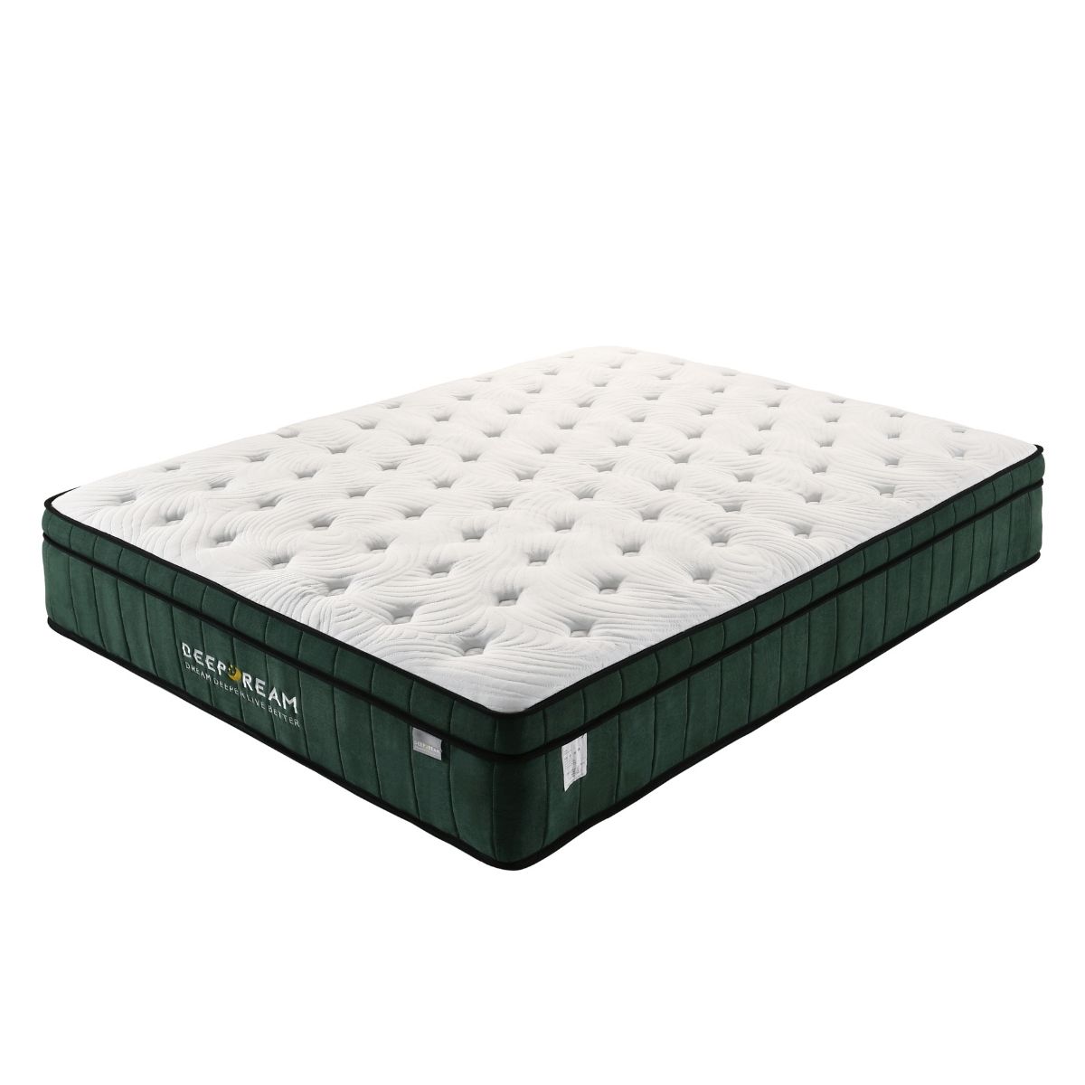 Lucian 36cm Green Tea Cool Gel Memory Foam Mattress 5 Zone - Double