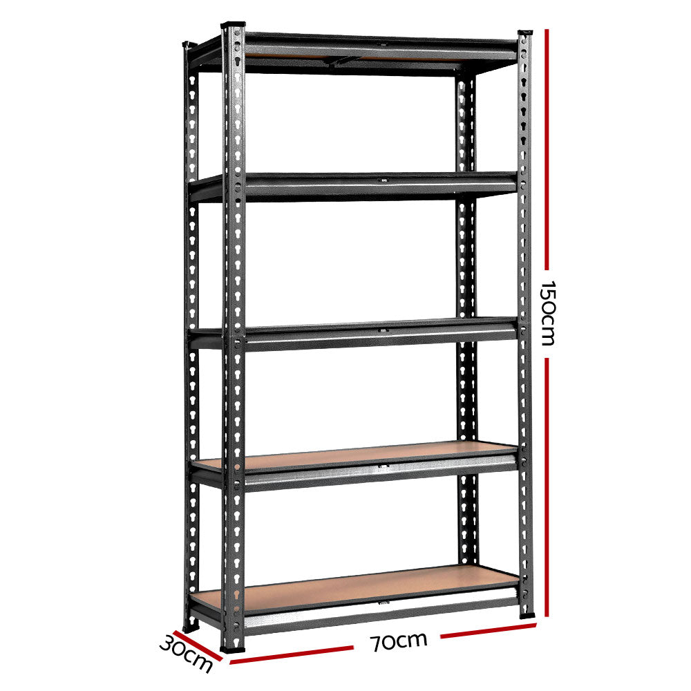 5x1.5m Warehouse Racking Shelving Storage Rack Steel Garage Shelf Shelves