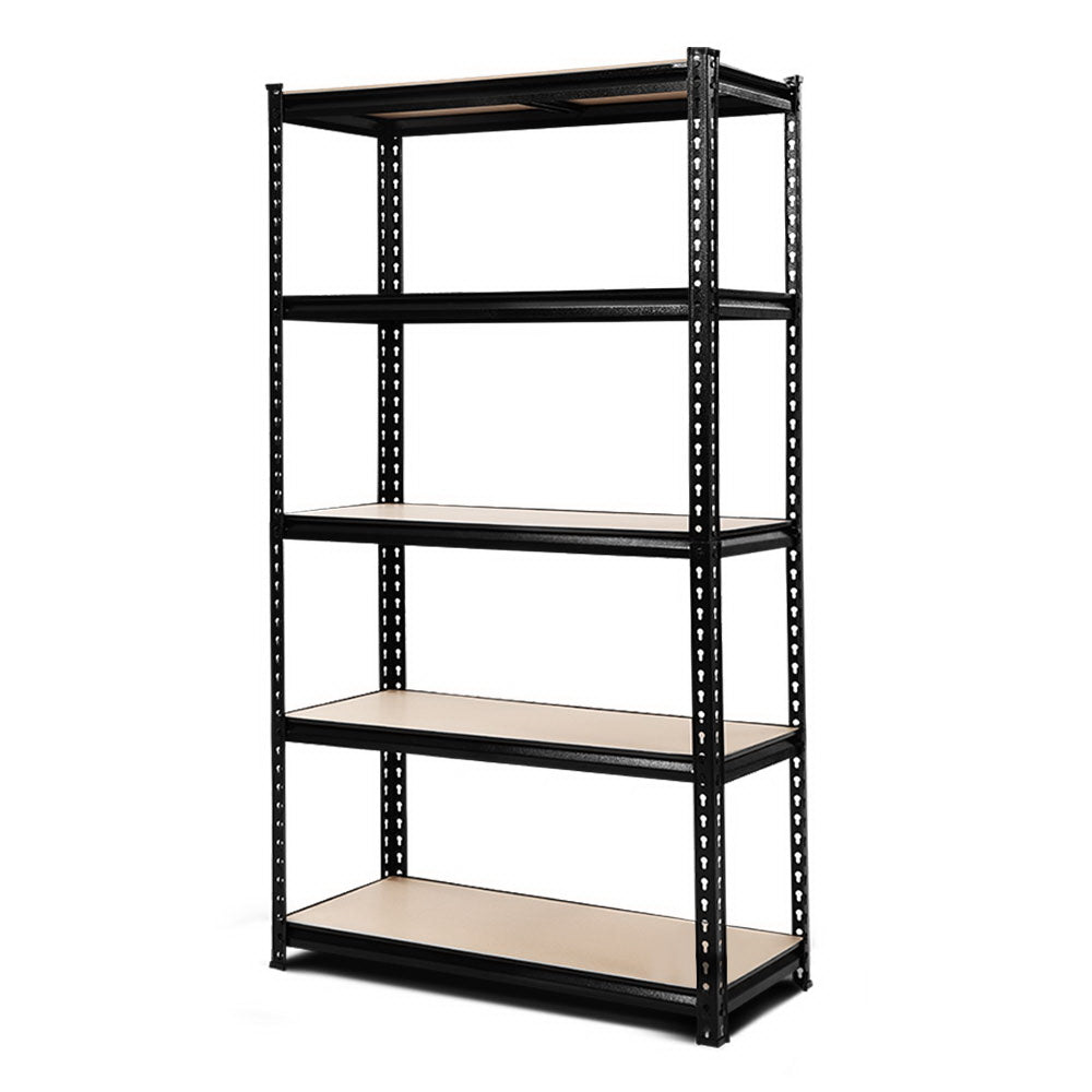 1.8m 5-Shelves Steel Warehouse Shelving Racking Garage Storage Rack Grey