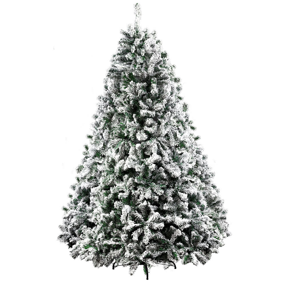 8ft 2.4m 1500 Tips Christmas Tree Xmas Tree Decorations Snow Flocked