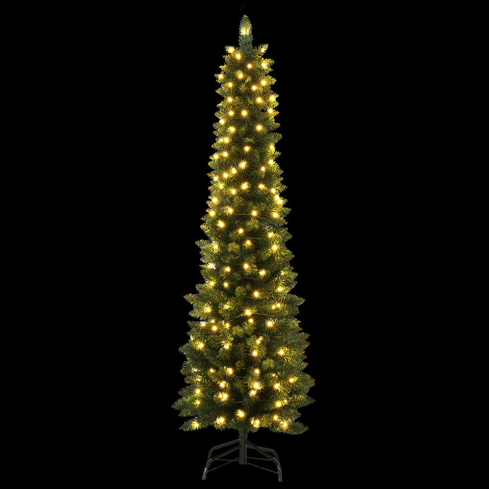 6ft 1.8m 200 LED Christmas Tree Pre-Lit Lights Xmas Tree Decorations