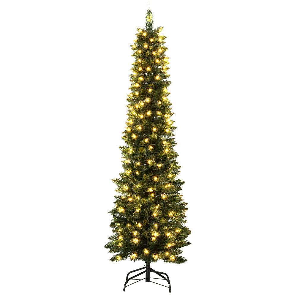 6ft 1.8m 200 LED Christmas Tree Pre-Lit Lights Xmas Tree Decorations