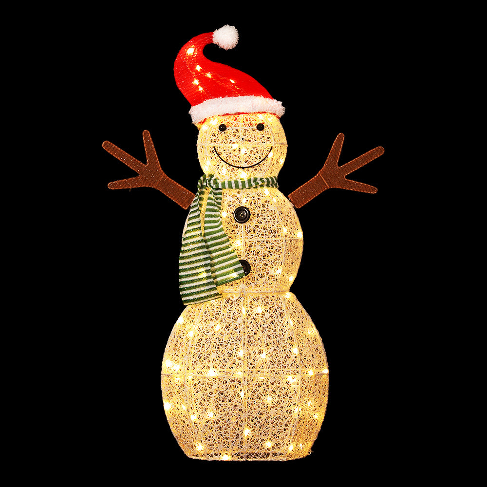 0.97M Christmas Lights Snowman 80 LED Decorations