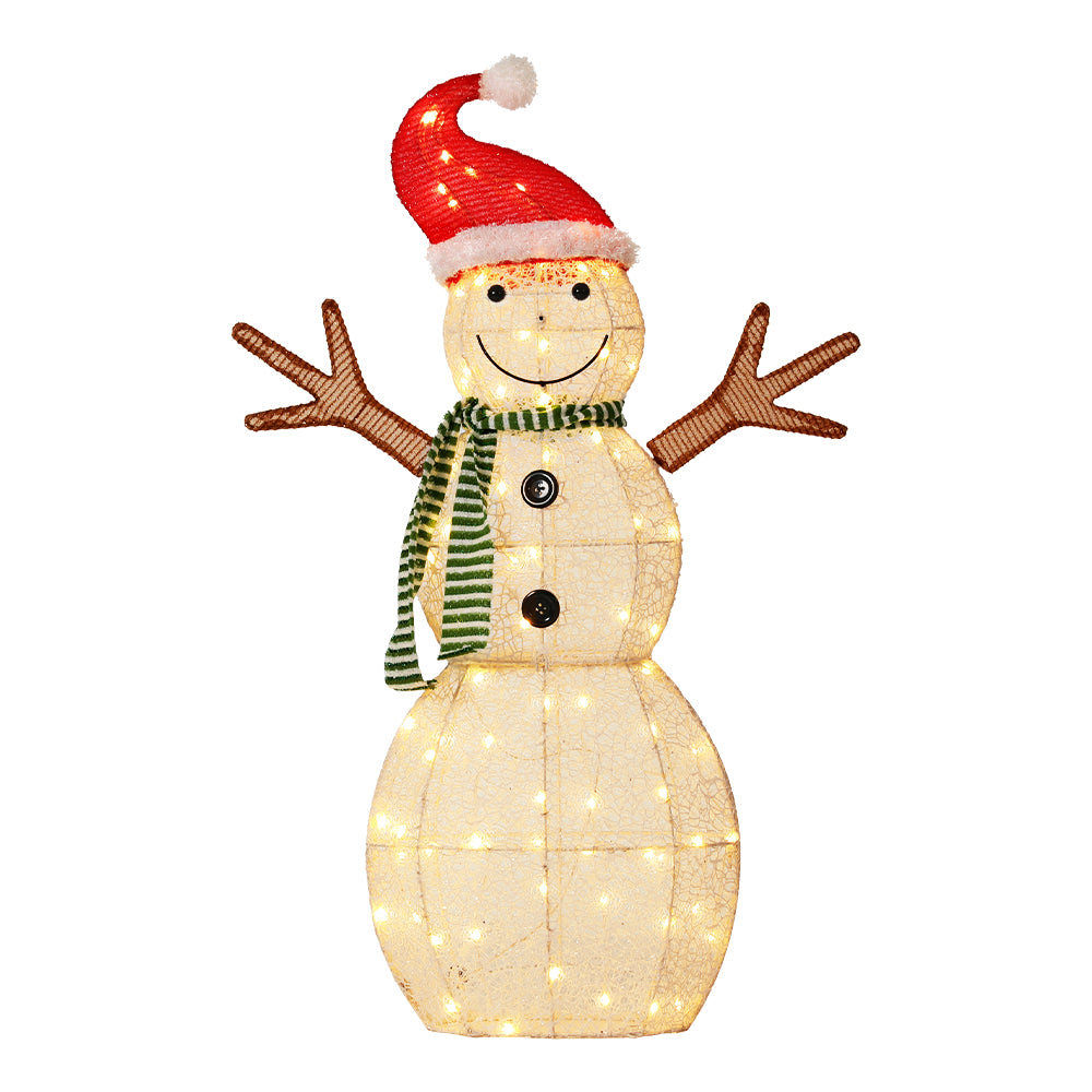 0.97M Christmas Lights Snowman 80 LED Decorations